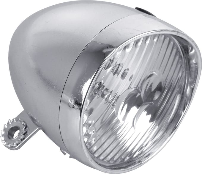 Dresco Fietskoplamp - Classic - 3 LEDs - Chroom