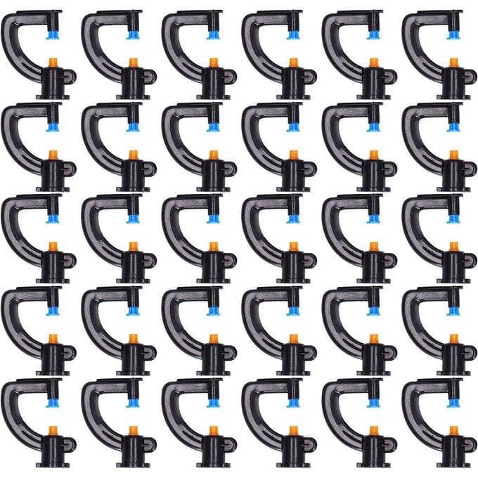 30 Stuks G Type Refractieve Sproeier Irrigatie Vernevelkop voor Tuin Kas black