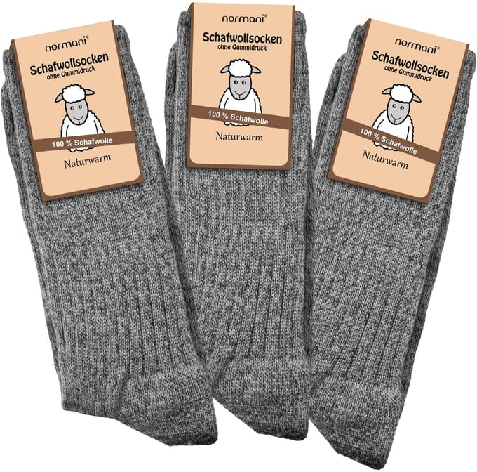 3 paar sokken van schapenwol