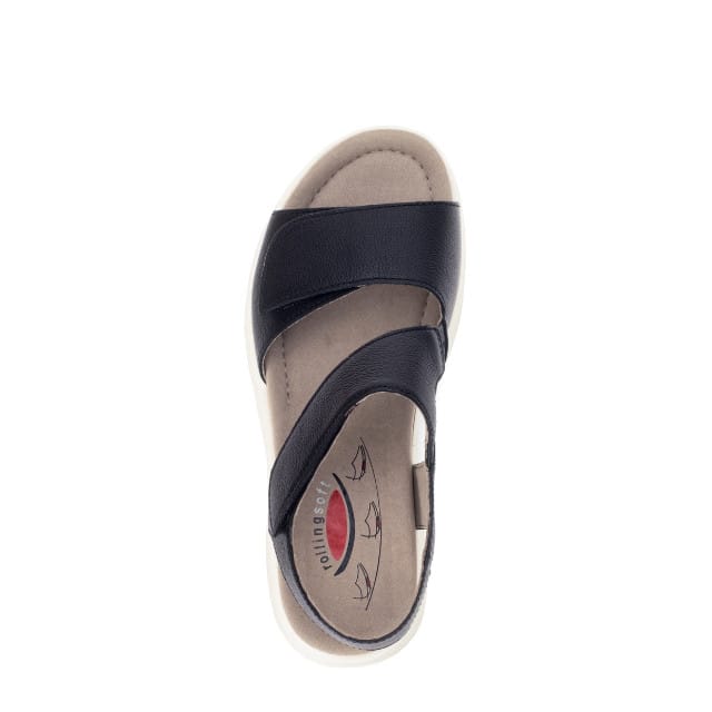 Gabor rollingsoft sensitive 66.815.57 - dames rollende wandelsandaal - Zwart - maat 37 (EU) 4 (UK)