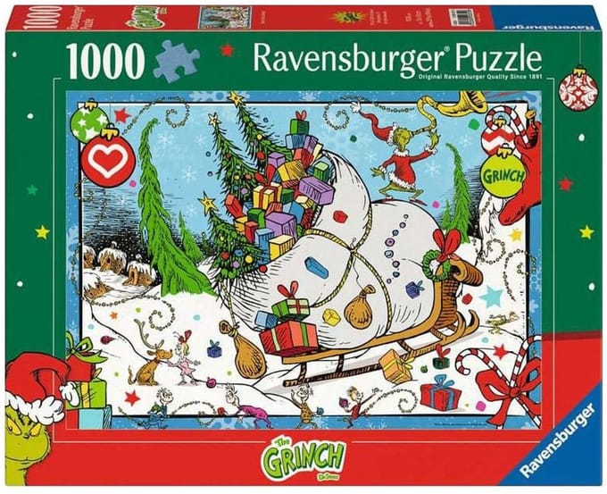 Ravensburger legpuzzel The Grinch 1000 stukjes film puzzel.