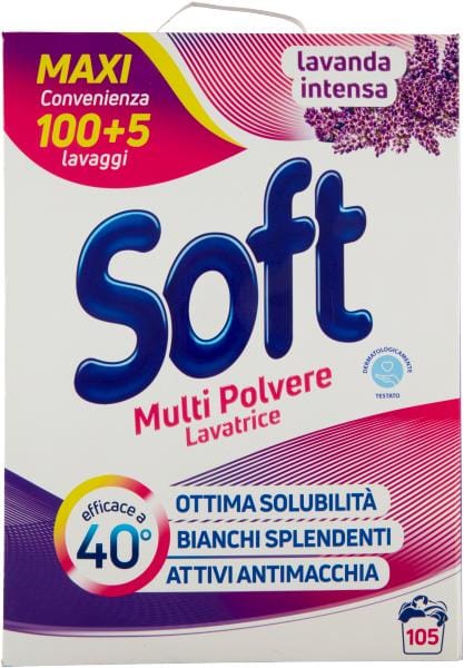Poudre à lessive lavande intense 105 lavages 5,5 kg -soft