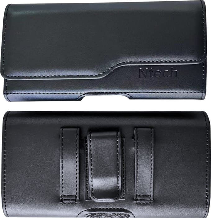 Ntech Riem Holster Hoesje - Luxe Universeel Telefoonhoesje Met Pasjeshouder