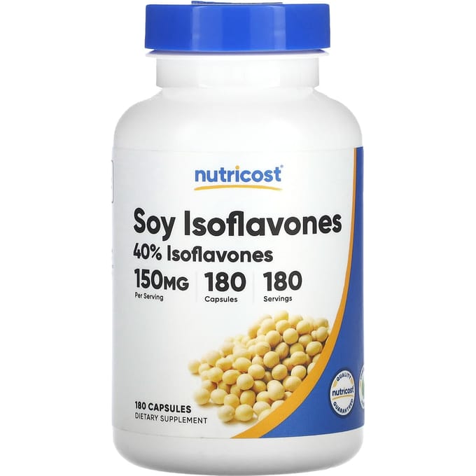Nutricost, isoflavones de soja, 150 mg, 180 capsules