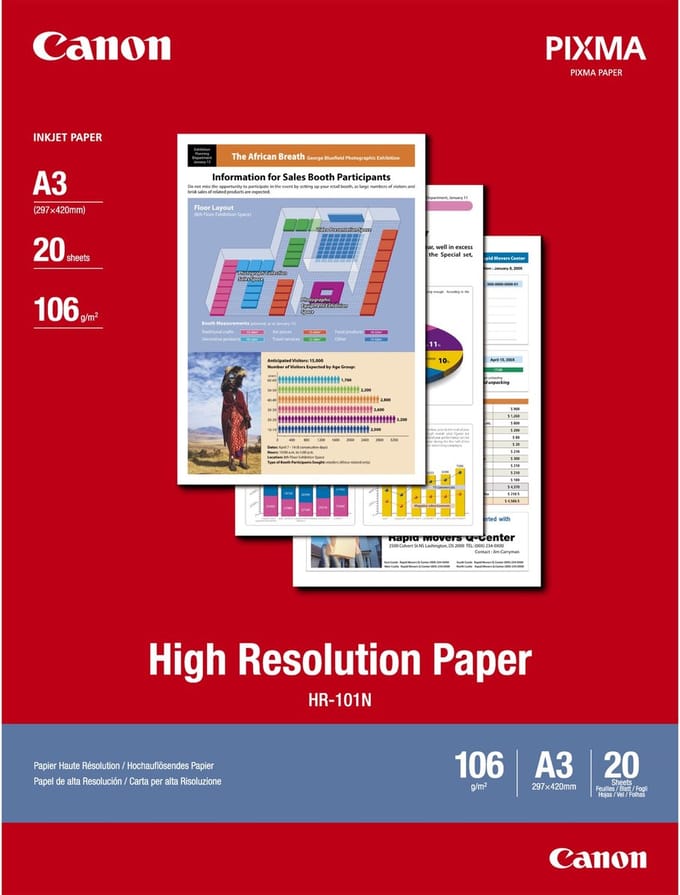 Canon Papier HR-101 / 1033A006 High Resulotion A3 - 20 sheets
