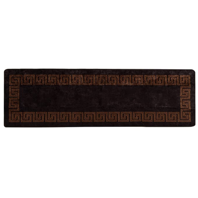 vidaXL - Tapijt - Runner - MARSA - Zwart - 80 - x - 250 - cm - Polyester - en - PVC