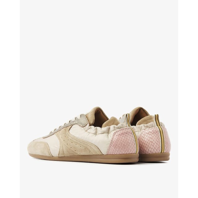 VIA VAI June Haylee Sneakers Dames - Leer,Su�de,Textiel - Beige