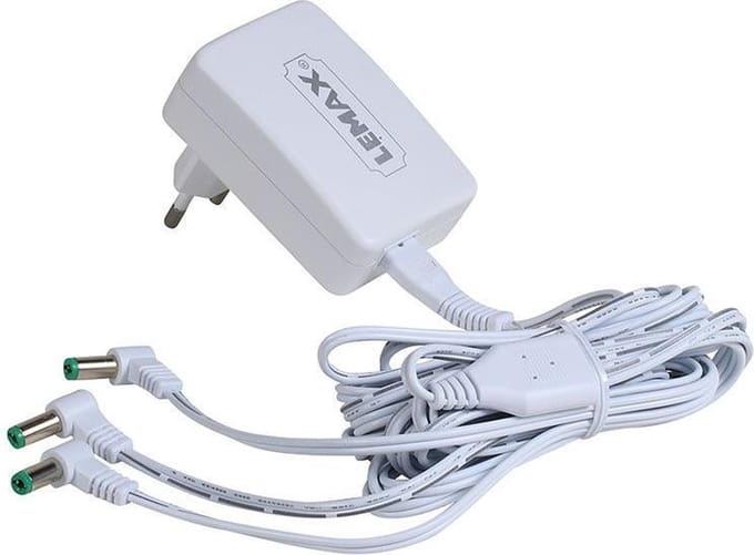 Lemax - 'Power Adapter' - 4,5 V - 3-output - Wit