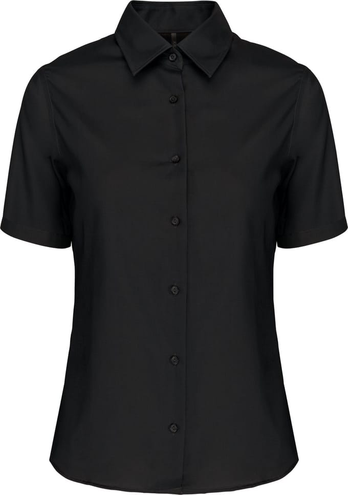 Kariban Dames non-iron blouse korte mouwen K540 - Black - M