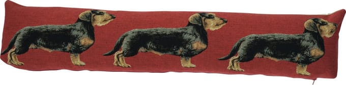gobelin tochtkussen ruwharige teckel 20x90cm