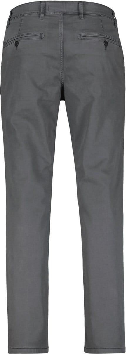 LERROS Basic chino van gestructureerde stof, slim fit , Maat: W40_L34 , Kleur: DARK GRAPHITE , 80% katoen, 17% lyocell, 3% elastaan