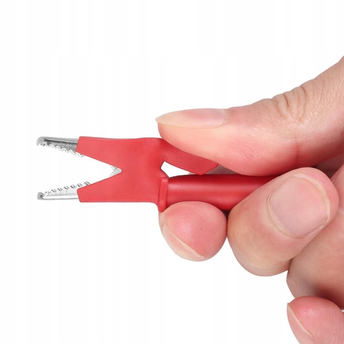 Rosfix Meetkabel met Krokodilklem - Silikonengeïsoleerd 4 mm Ø 1 m - 1000V 15A