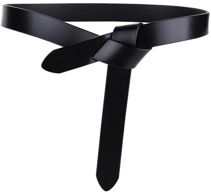 Dailygoods- Damesriem Geknoopt - Rundleer - Elastisch - Tailleband - Retro - Elegante Ontwerp