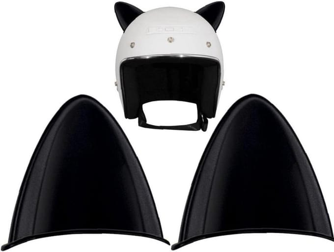 Universele Kattenoren Decoratie voor Motorhelm en Scooterhelm