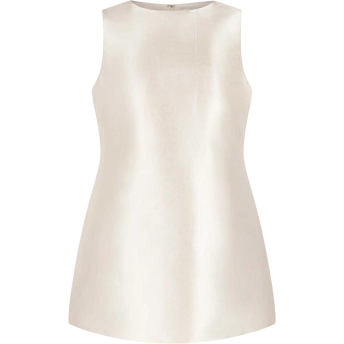 Odd Muse Dames De Ultieme Satijnen Mouwloze Shiftjurk (Roze Blush)