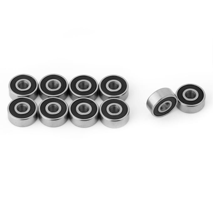 10 stuks 623 2RS Dubbel Rubber Afgedichte Stalen Miniatuur Diepgroefkogellagers 3*10*4mm