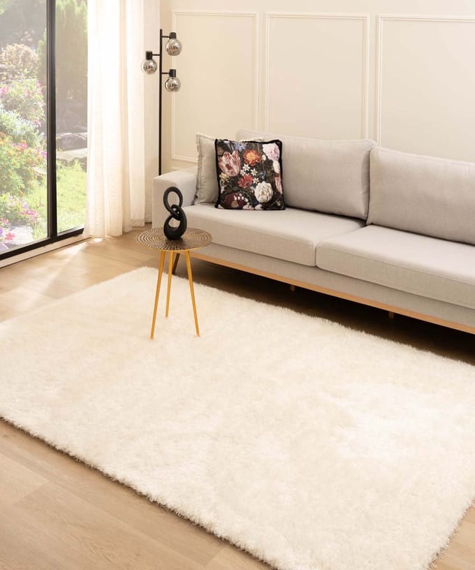 Velvet vloerkleed - Posh wit 140x200