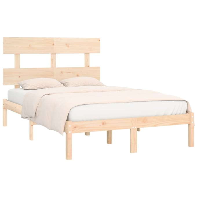 vidaXL - Bedframe - massief - hout - 120x190 - cm