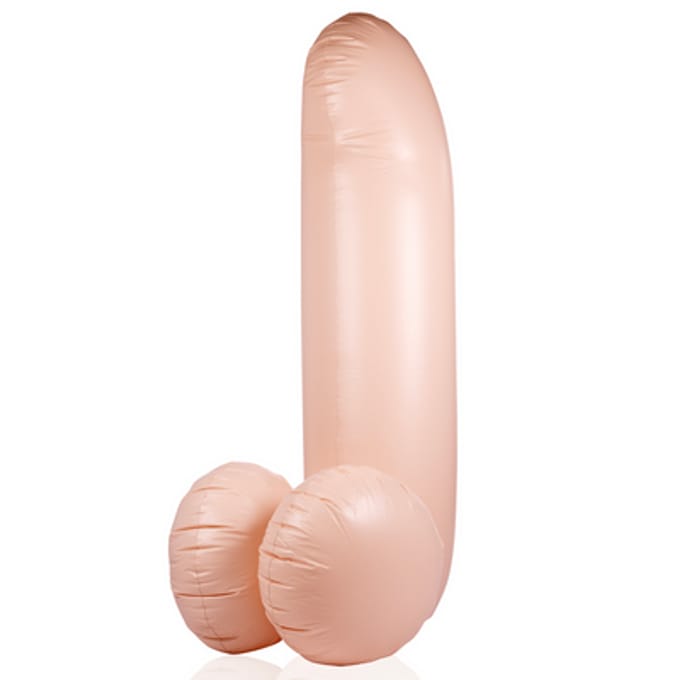 Opblaasbare penis - 55''/ 140 cm - Beige