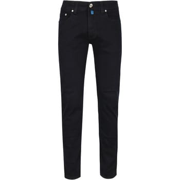 Pierre Cardin blauwe heren jeans   Rinsewash wassing   Tapered fit   5-Pocket zakken   Knoop- en ritssluiting   Duurzaam   Regular waist Blauw 36/32