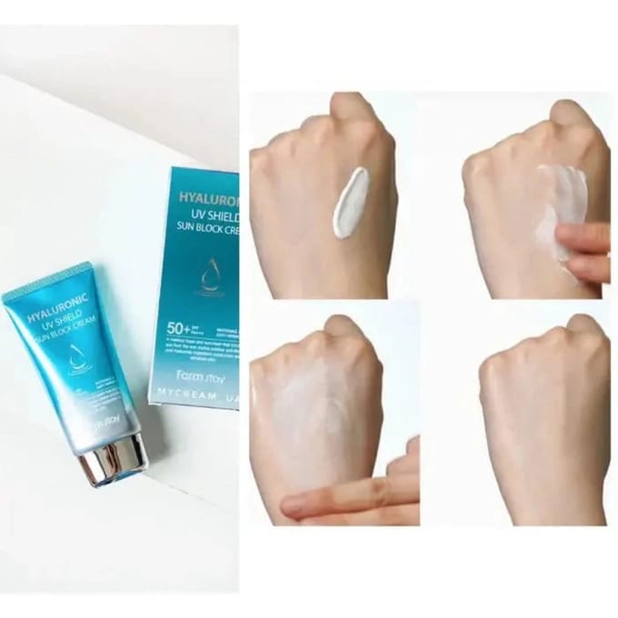 Farm Stay Hyaluronic UV Shield Zonnebrandcrème 70gr AUTHENTIEKE WINKEL beige