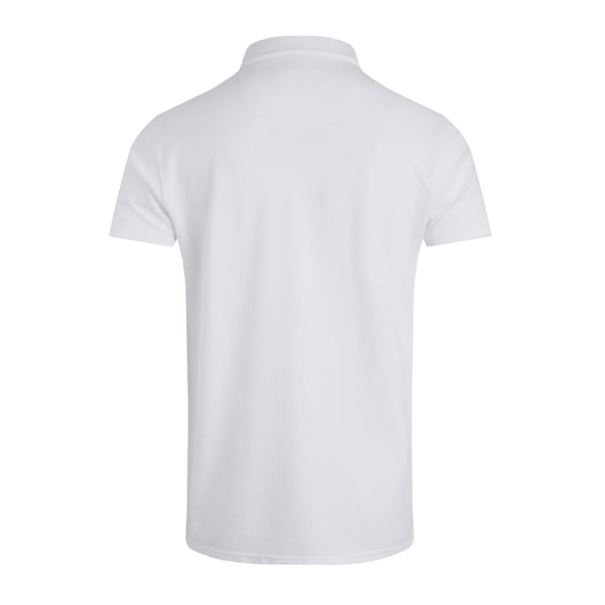 Weird Fish Heren Miles Pique Organic Poloshirt (Wit)