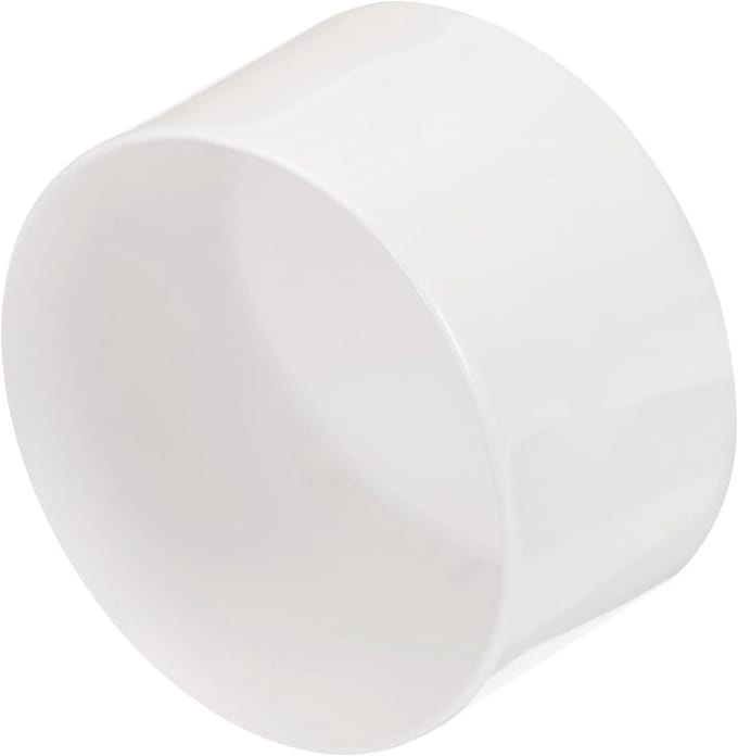 4x Ronde Rubberen Eindkappen 65 mm Binnendiameter voor Poten en Buizen Wit