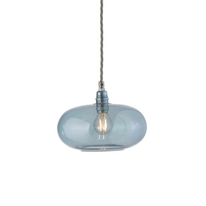 EBB & FLOW hanglamp Horizon, blauw, glas, Ø 21 cm