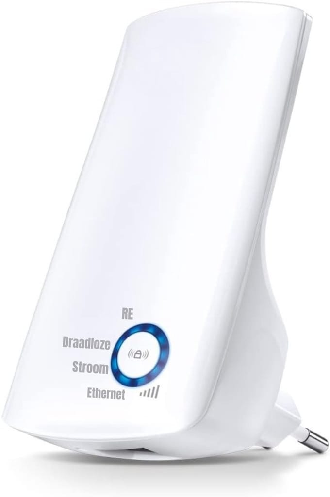 SCH® WIFI Versterker Stopcontact - WIFI Versterker - Wit - 7cm x 11cm x 8cm