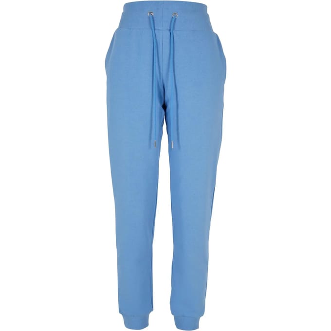 Urban Classics - Organic High Waist Dames joggingbroek - 3XL - Blauw