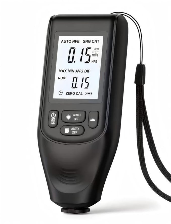 Auto Lakdiktemeter – Digitale Coatingdiktemeter – Meetbereik 0–2000 µm – Handheld met LCD-display – Voor Auto-inspectie