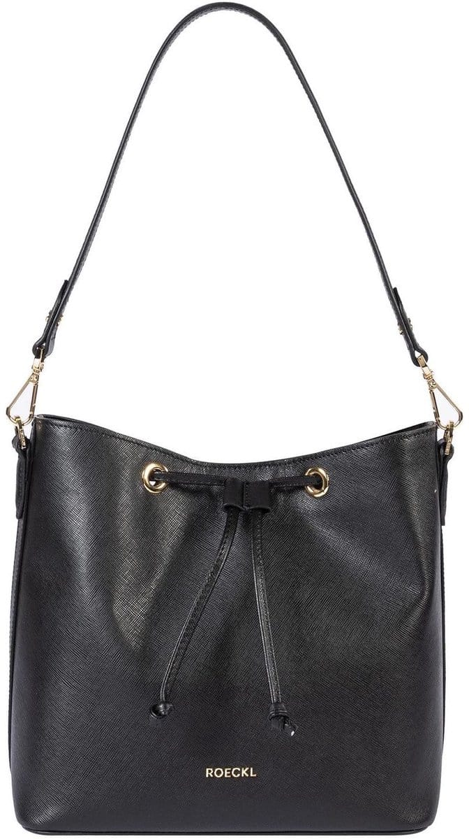 ROECKL Leren schoudertas Pitti Saffiano Shoulderbag Black zwart