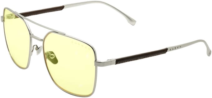 GUNNAR - Witcher - White Wolfe Gaming Bril - Computerbril - Blauw Licht Bril - Blue Light Glasses 0.2 Sterkte Amber