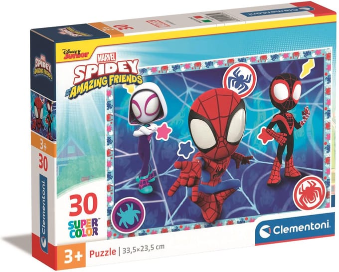 Clementoni - Puzzel - 30 Stukjes - Marvel Spidey - Kinderpuzzel - Vanaf 3 Jaar