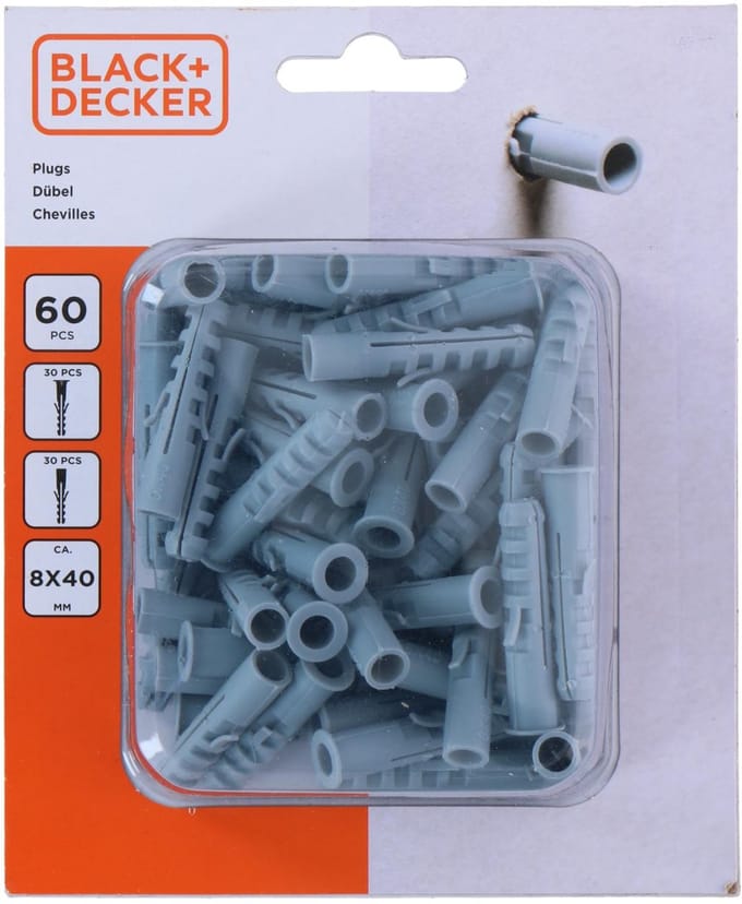 Black&decker Black+decker Pluggen 60 Stuks - Kunststof