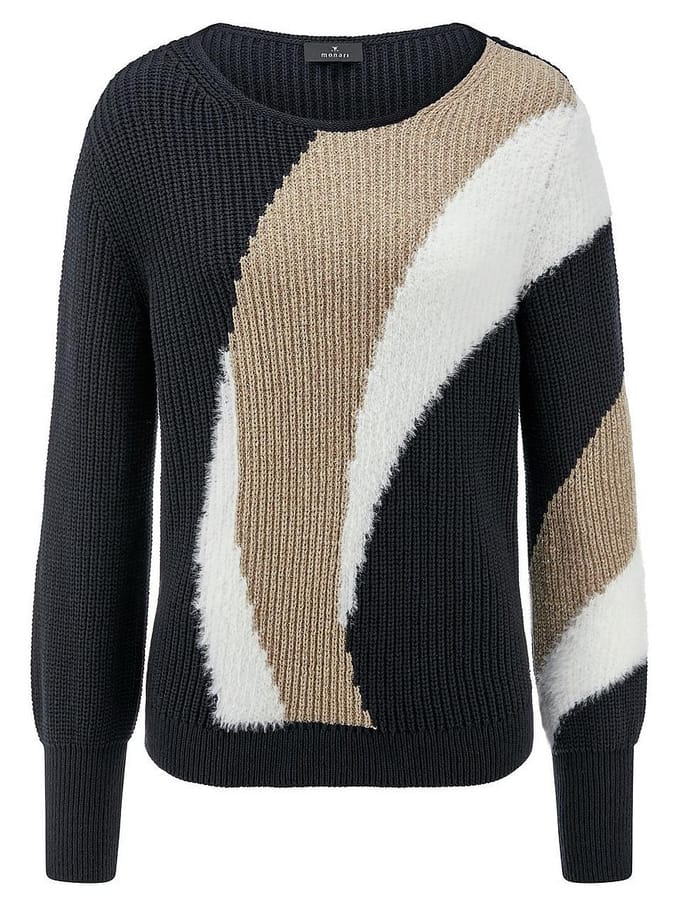 Trui ronde hals Van Monari blauw