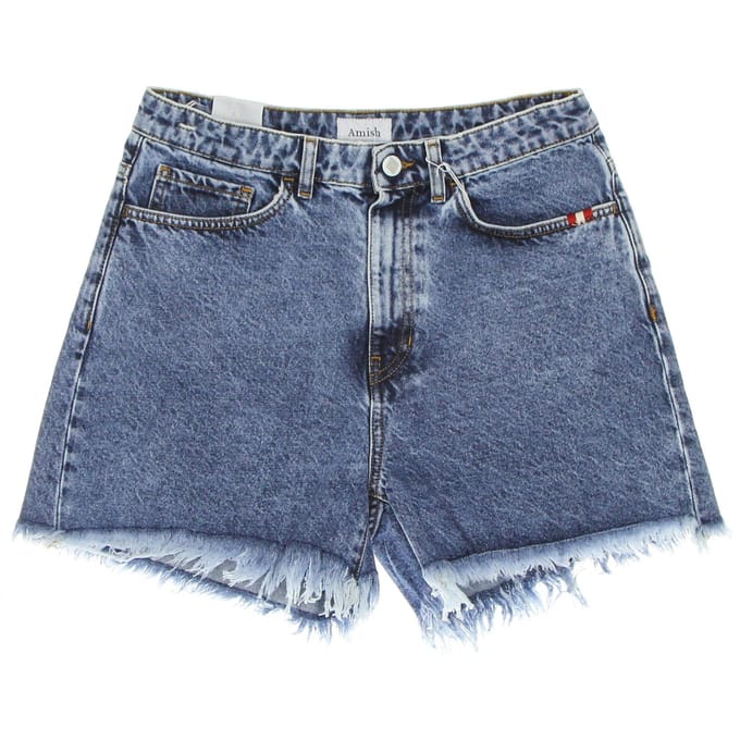 Korte damesjeans Short Ivy Amish Denim Real Stone