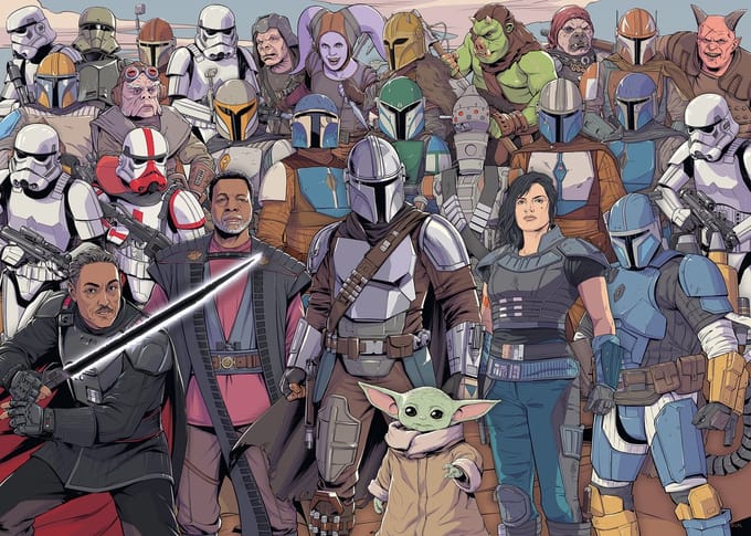 Ravensburger puzzel Disney Star Wars Mandalorian Challenge - Legpuzzel - 1000 stukjes