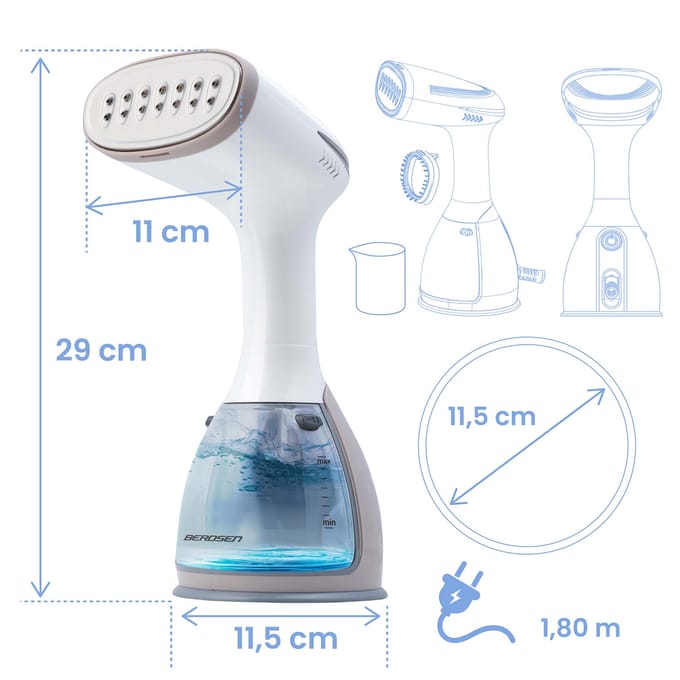 Berdsen BD-310 Serie - Kledingstomer - 1500 W - 280 ml - Intuïtieve Bediening