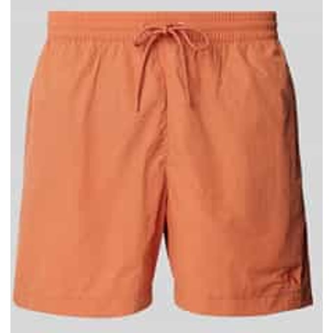 Calvin Klein Medium Drawstring Heren Zwembroek - Aragon Oranje - Maat M