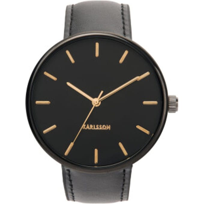 Karlsson Horloge Minimal - Zwart - Ø4cm - Scandinavisch,Modern