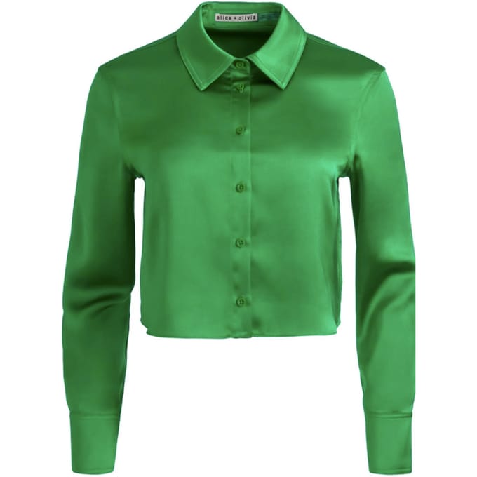 Alice + Olivia Emerald Groen Overhemden