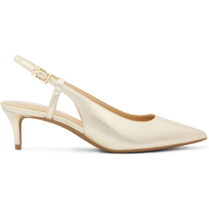 Michael Kors Doreen Flex Kitten Sling Pale Gold size 40 | Outlet | Women | Yellow