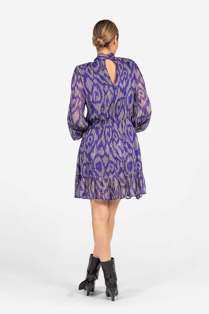 Ibana Dillia Purple Graphic Größe: 36 | Minikleider Outlet | Damen | Violett