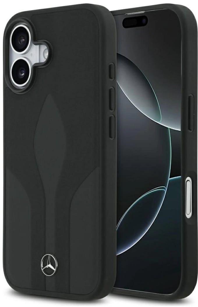 Mercedes Leather The Move MagSafe Case for iPhone 17 - Black