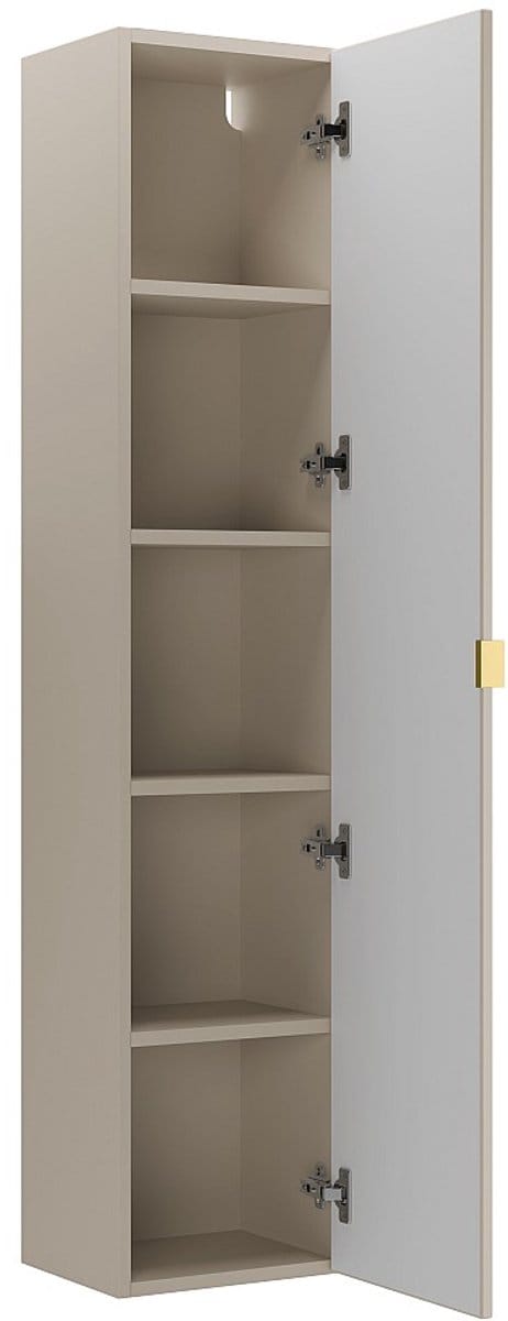 Vente-unique Zwevende badkamerkolom - Beige - H140 cm - ONDIL