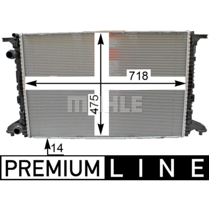 Radiator, motorkoeling MAHLE CR 2176 000P