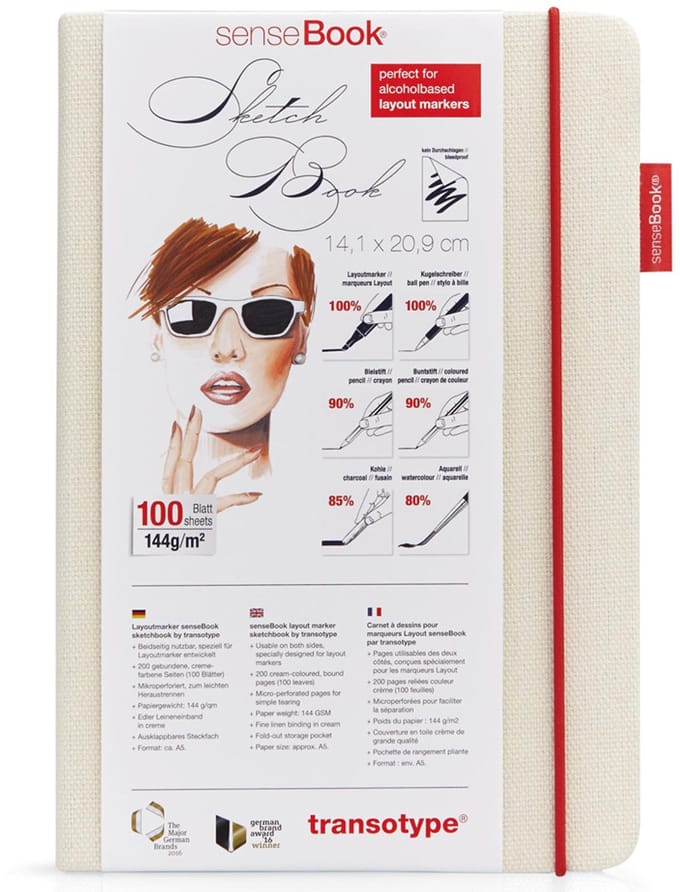 SenseBook - Layout Marker Sketchbook A5 - Schetsboek Voor Markers