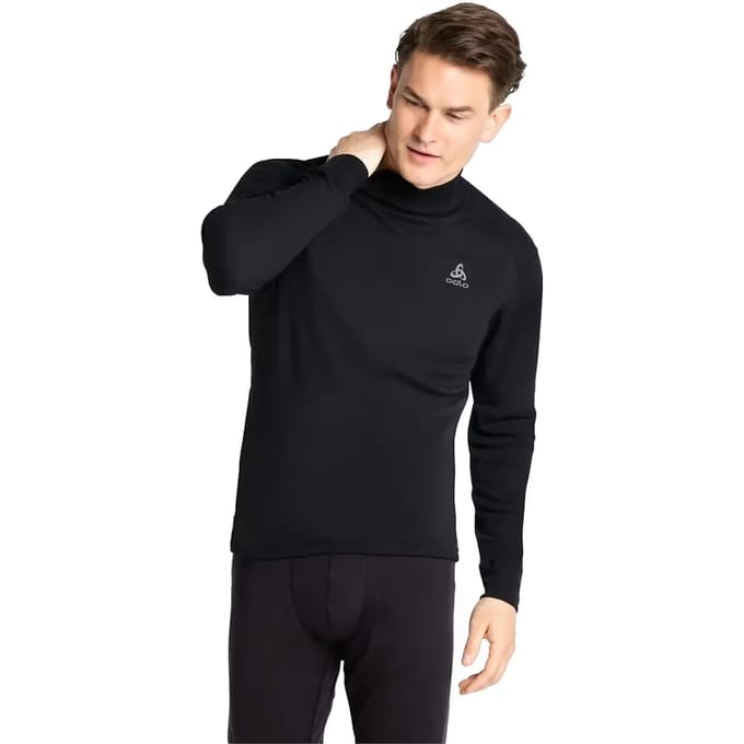ODLO Active Warm Col Thermoshirt Heren - Zwart - Maat M