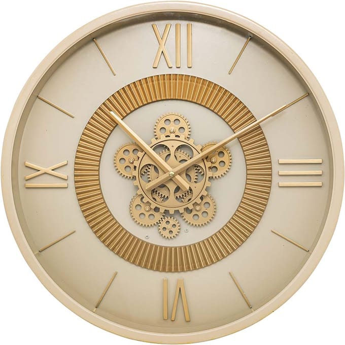 Eazy Living Mechanische Wandklok Ø 50 cm Noah Beige